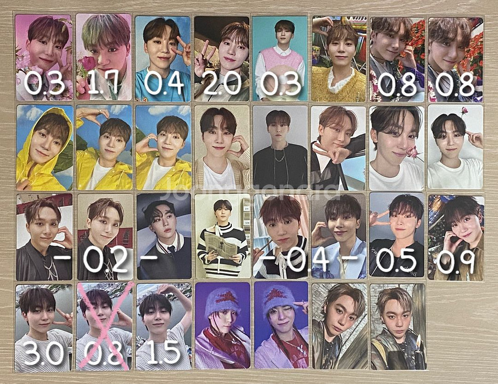 세븐틴 SVT 포카 대량 일괄 양도 판매--4