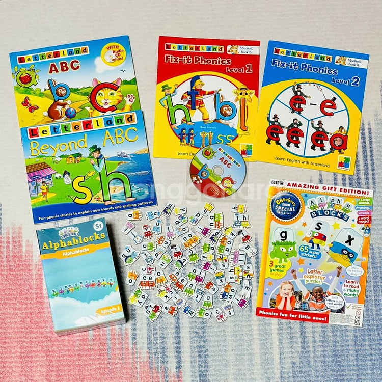 (택포)알파블럭스 3종+레터랜드 5종--0