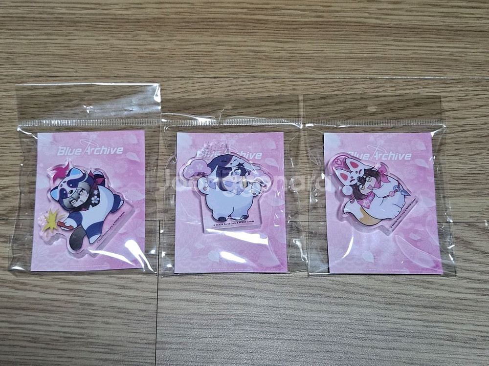 [미개봉] 블루아카이브 인법연구부 굿즈 세트--1