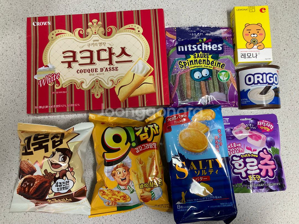 과자 레토르트 젤리 간식 세트--2