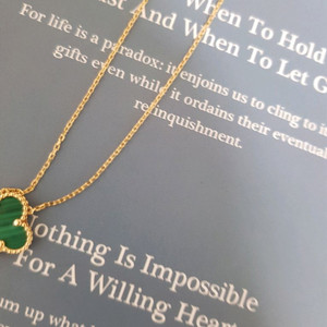 18k 말라카이트 목걸이