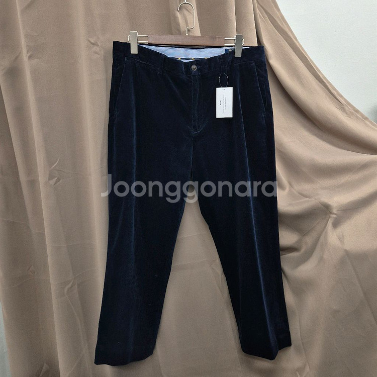 폴로 스트레치 클래식핏 코듀로이 팬츠 네이비 36/34--0