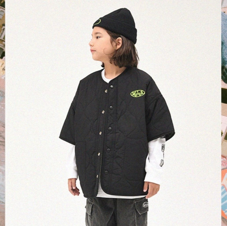 히로 구상 반팔덤블 차콜 140--2