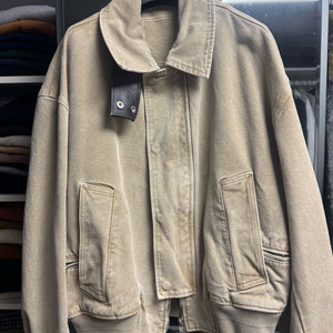 우영미 25ss 레더 탭 다잉 자켓 (워크자켓) 48