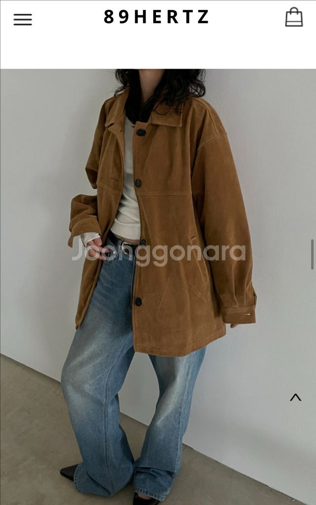 마지막가격)브라운 스웨이드자켓 돈피 헤르쯔 라룸 매니크--3