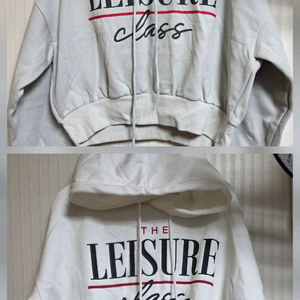 새상품 기모 후드 크롭티 2벌