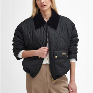바버 barbour B.Intl Laia 퀼팅 자켓