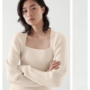 Cos 코스 퍼프 슬리브 니티드 탑 S (실사 첨부)