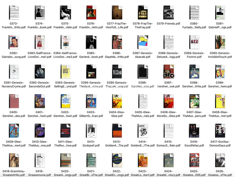 팝송 기타, 피아노 악보 1,000권 (3,000곡 이--8