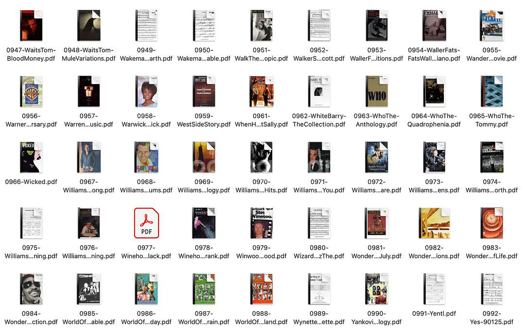 팝송 기타, 피아노 악보 1,000권 (3,000곡 이--9