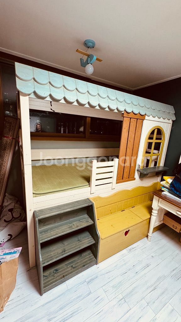 나무와 아이2층침대--0