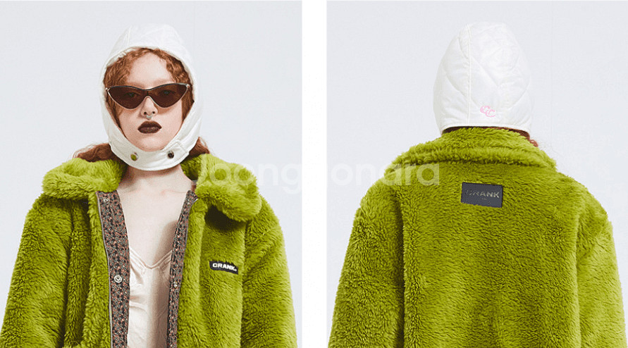 패딩모자 아이보리--1