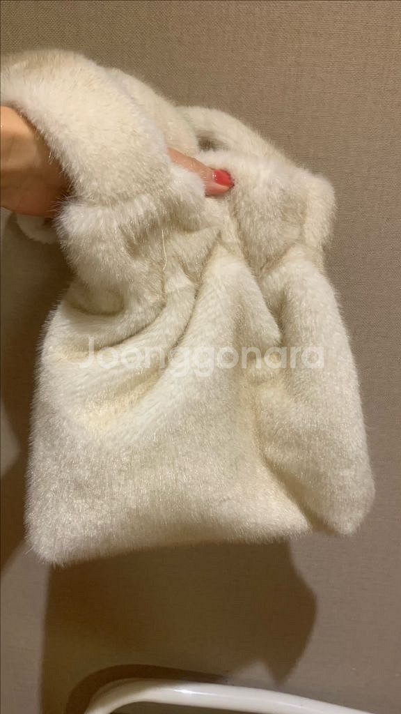 아이보리 페이크밍크가방 츄네집 아스띠에 시에 유메르--1