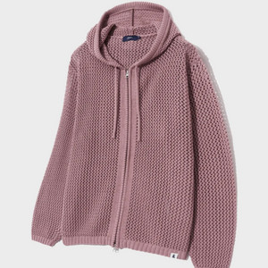 그물니트집업 핑크L