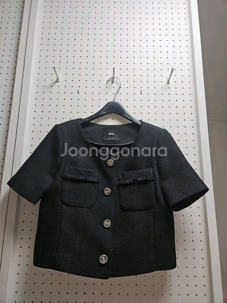 로엠 니트 원피스/ 트위드 자켓세트--5