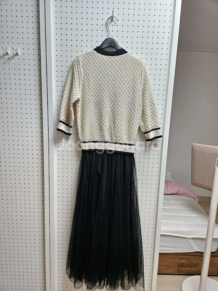 로엠 니트 원피스/ 트위드 자켓세트--2