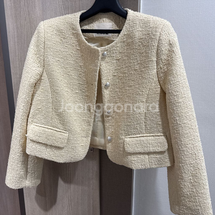 도매택 미엘 트위드 자켓--3