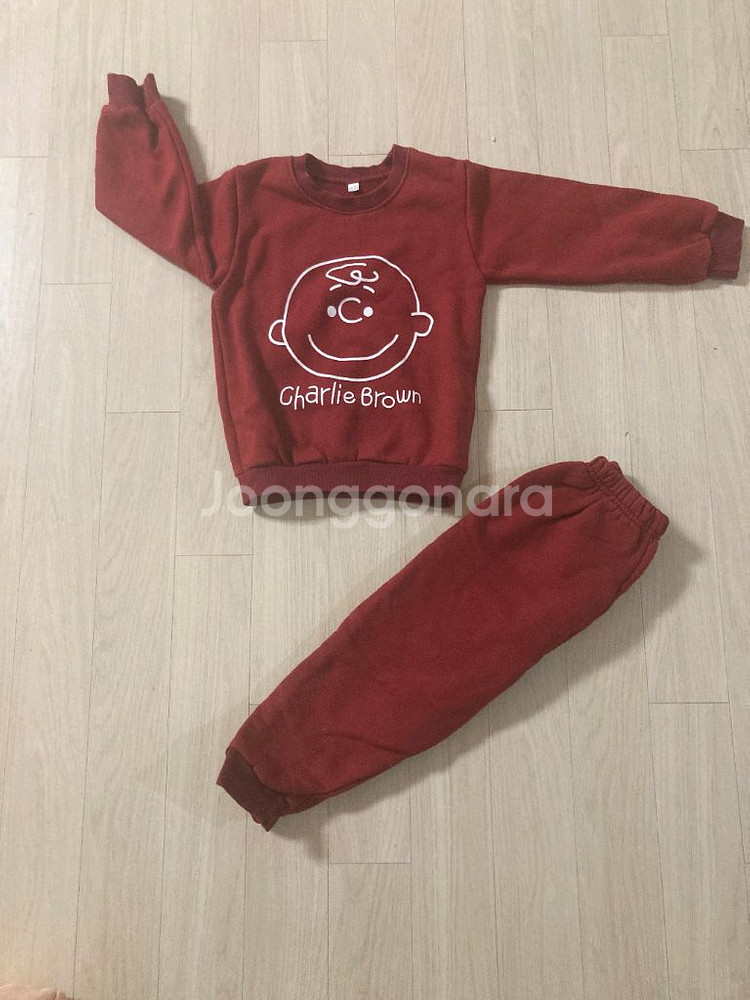 유아 기모 상하복 일괄--0