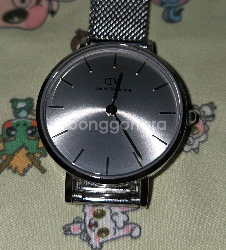 다니엘웰링턴 은색 실버 시계 28mm--3