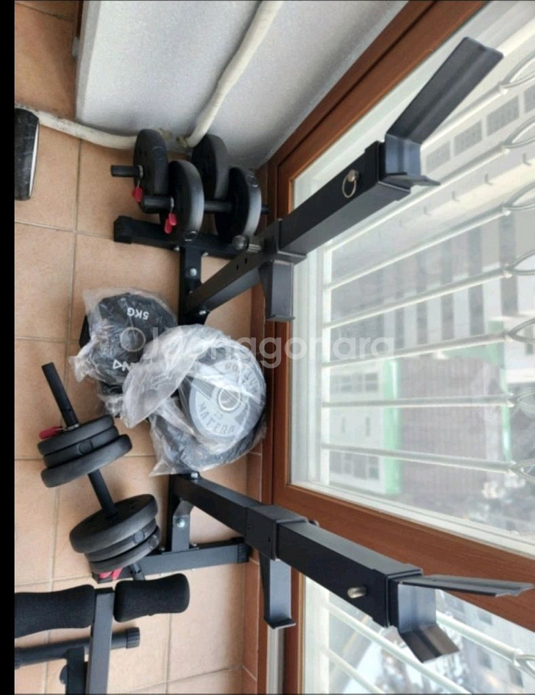 홈짐 세트 마인드머슬 스쿼트랙, cnk 원판--0