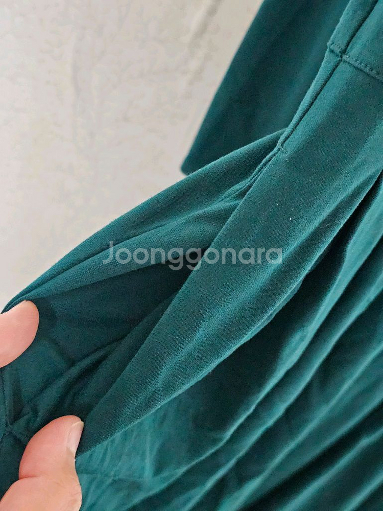 비비드그린 롱 원피스--4