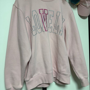 노앙 분홍색 핑크 맨투맨 L 사이즈