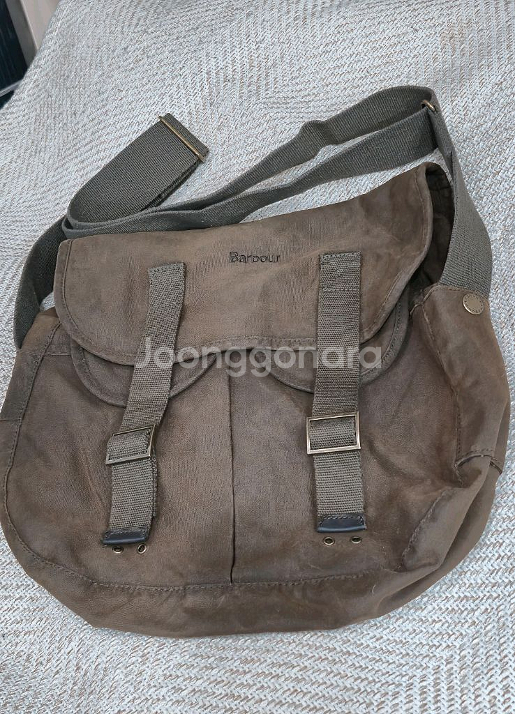 바버 Barbour 왁스 캔버스 크로스백--1