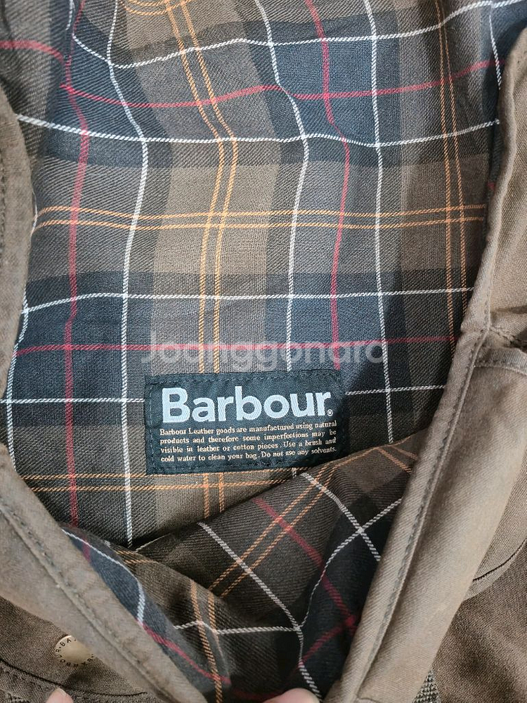 바버 Barbour 왁스 캔버스 크로스백--6