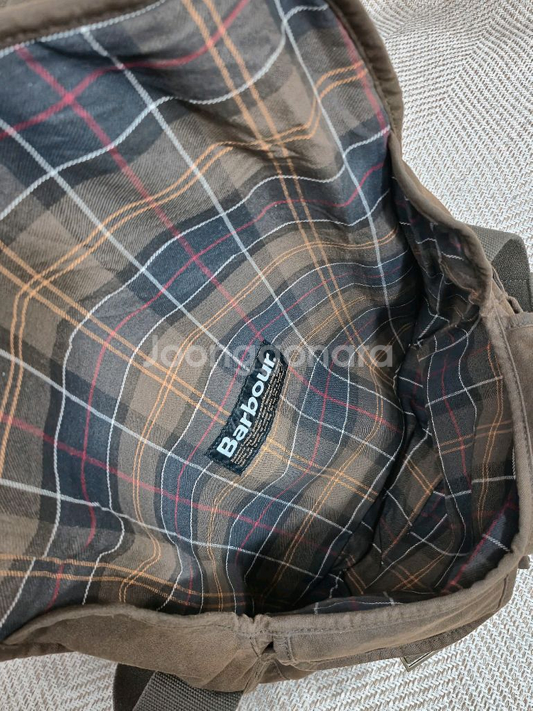 바버 Barbour 왁스 캔버스 크로스백--7