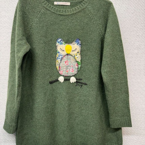 기비 패치워크 부엉이 울캐시미어 니트 (55)