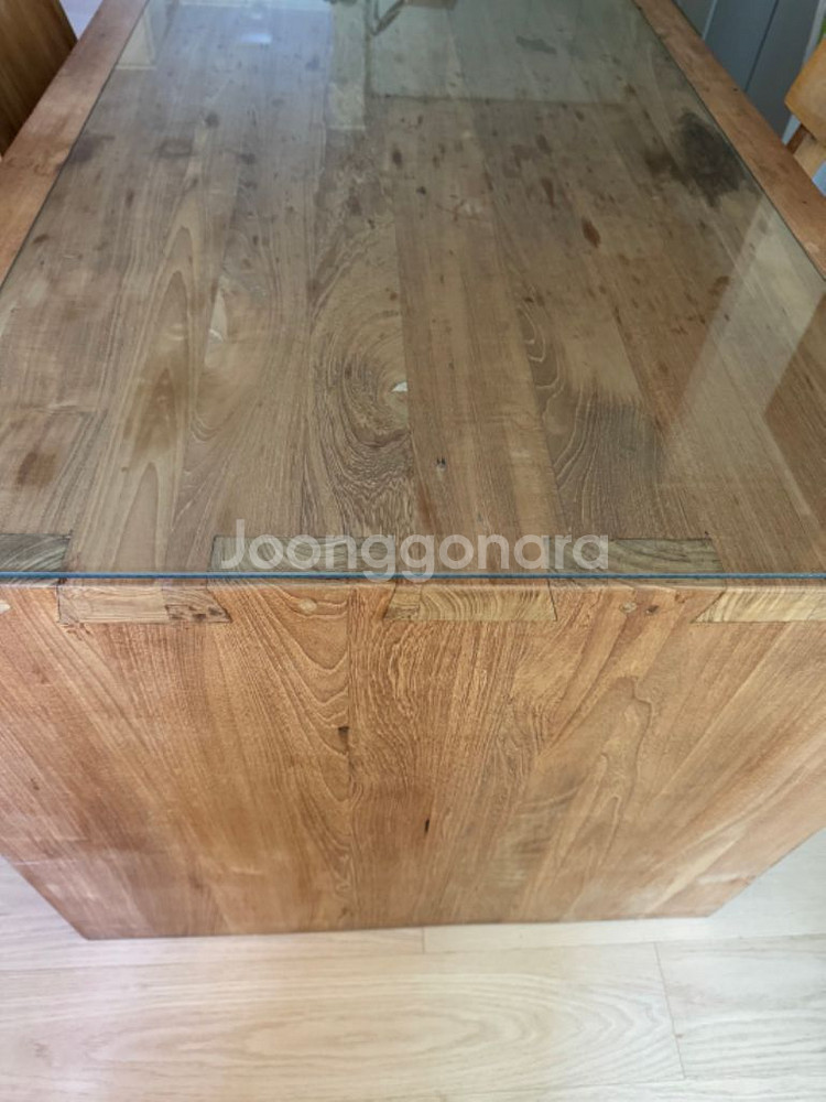 세덱 에스니크래프트 티크 책상 ㄷ자 테이블 160-80--1