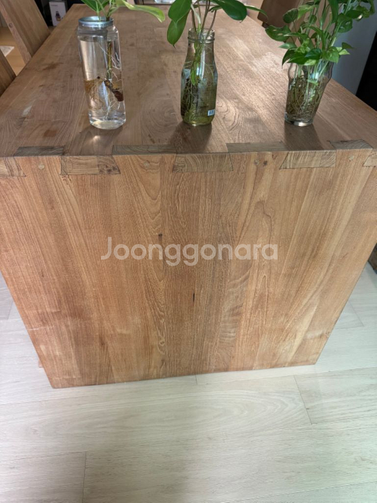 세덱 에스니크래프트 티크 책상 ㄷ자 테이블 160-80--6