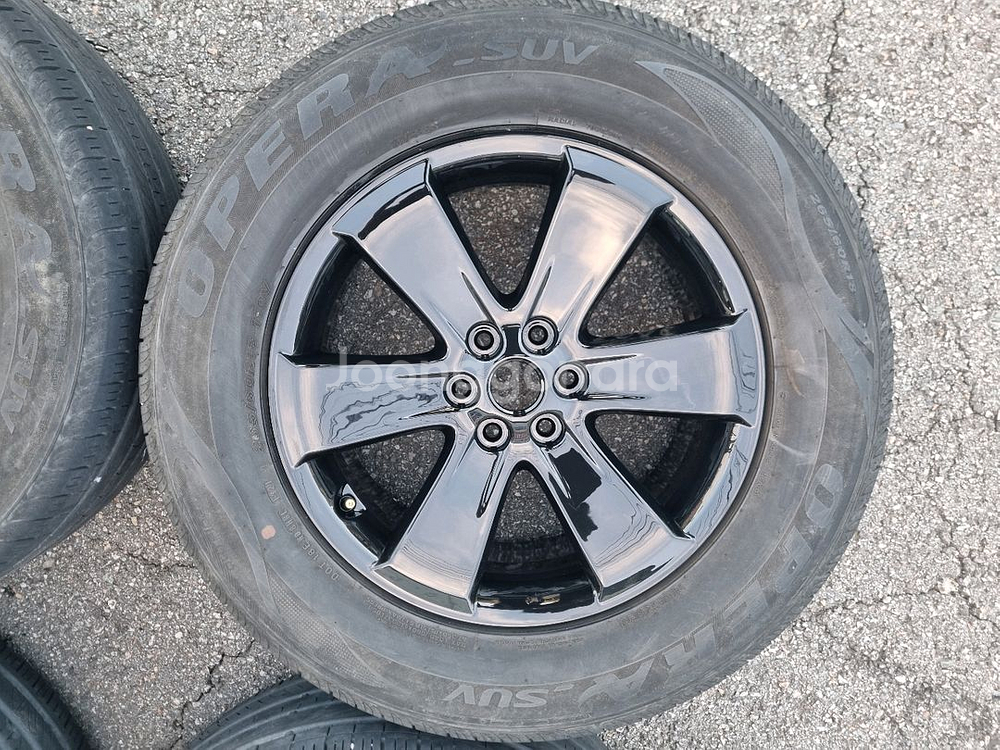 모하비 블랙유광 18인치 휠타이어 팝니다--2