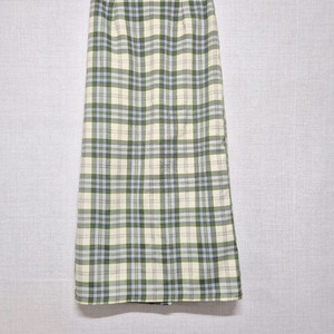 체크 롱 스커트