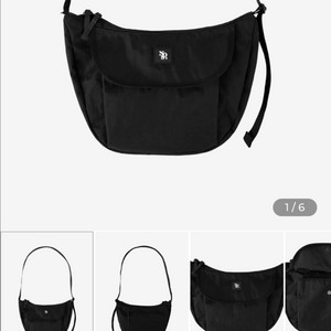 NOS7 패치 크로스백 블랙