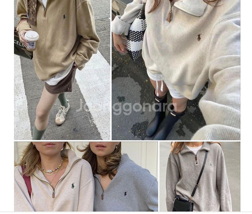 (새상품) 폴로랄프로렌 에스테이트 리브쿼터 지퍼 풀오버--6