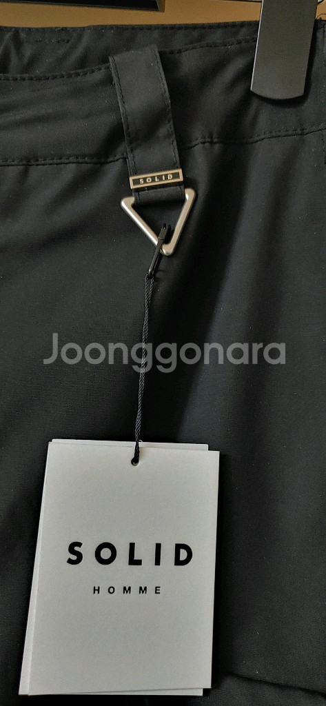 솔리드옴므 블랙 카고팬츠 팝니다--3