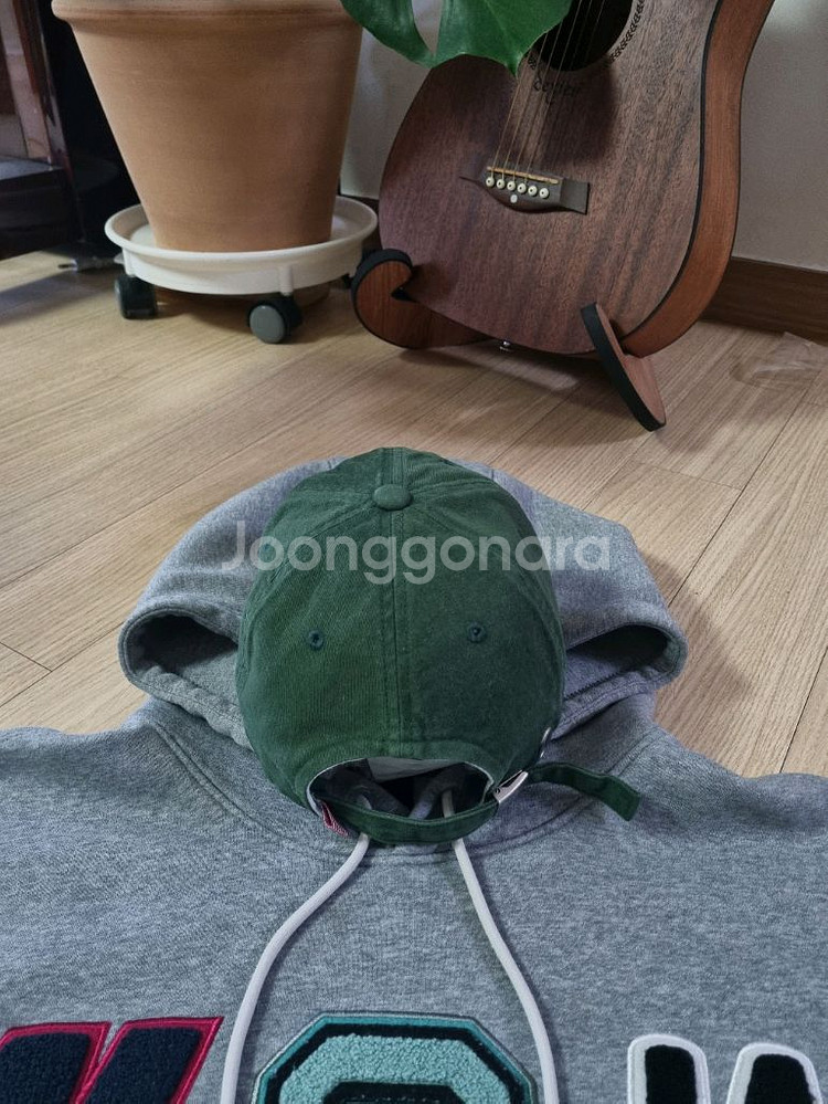 이벳필드 시카고 삼록 빈티지 볼캡 다크 그린--2