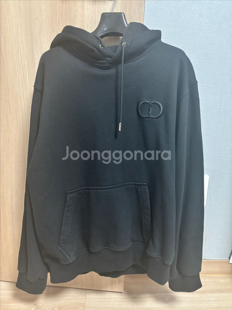 거의새거)디올 정품 CD 아이콘 블랙 후드티 L--0