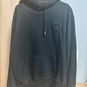 거의새거)디올 정품 CD 아이콘 블랙 후드티 L