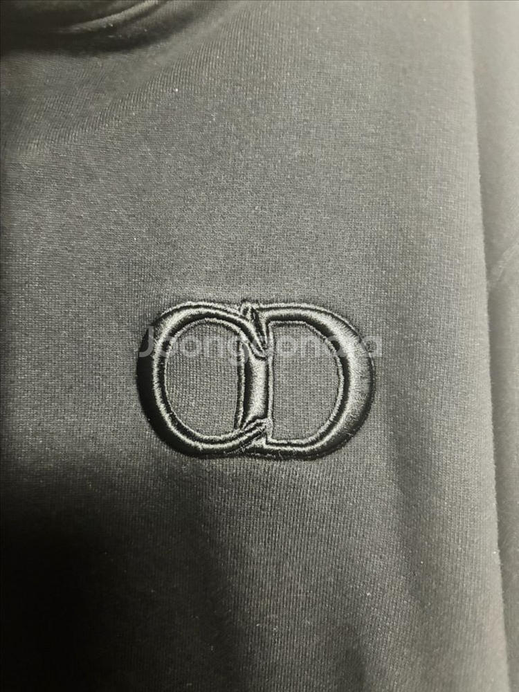 거의새거)디올 정품 CD 아이콘 블랙 후드티 L--1