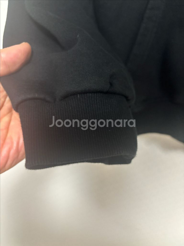 거의새거)디올 정품 CD 아이콘 블랙 후드티 L--2