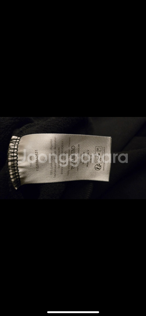 거의새거)디올 정품 CD 아이콘 블랙 후드티 L--5