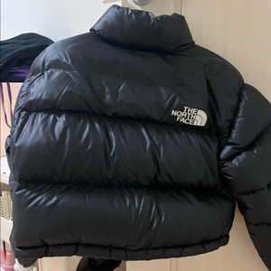 노스페이스 눕시 숏패딩 블랙 M 90