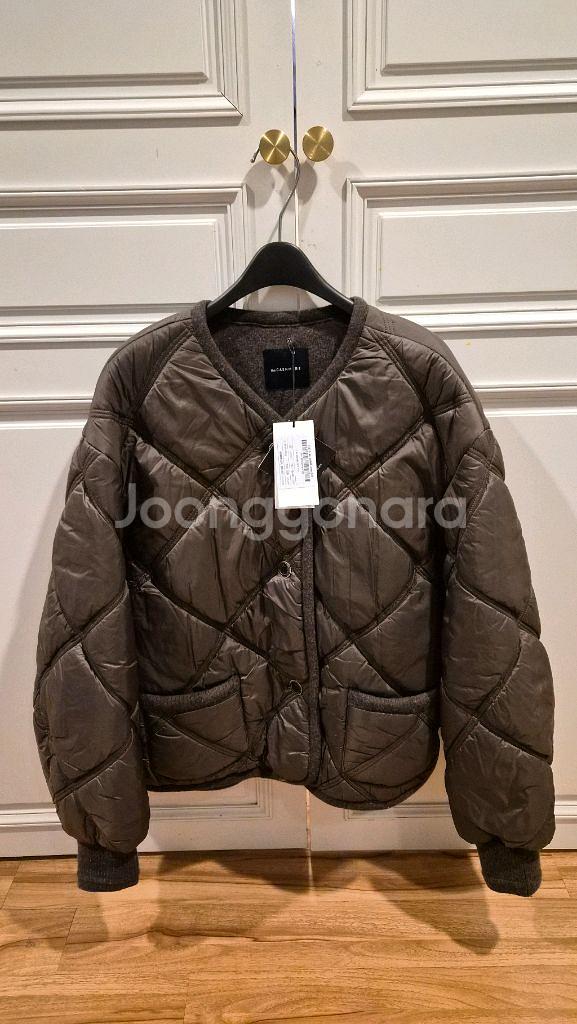 한섬 더캐시미어 퀼티드 패딩 점퍼--2