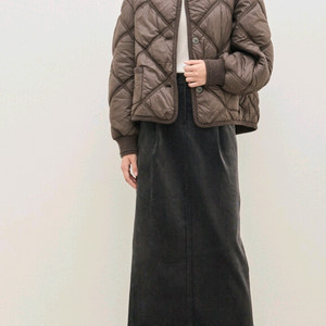 한섬 더캐시미어 퀼티드 패딩 점퍼