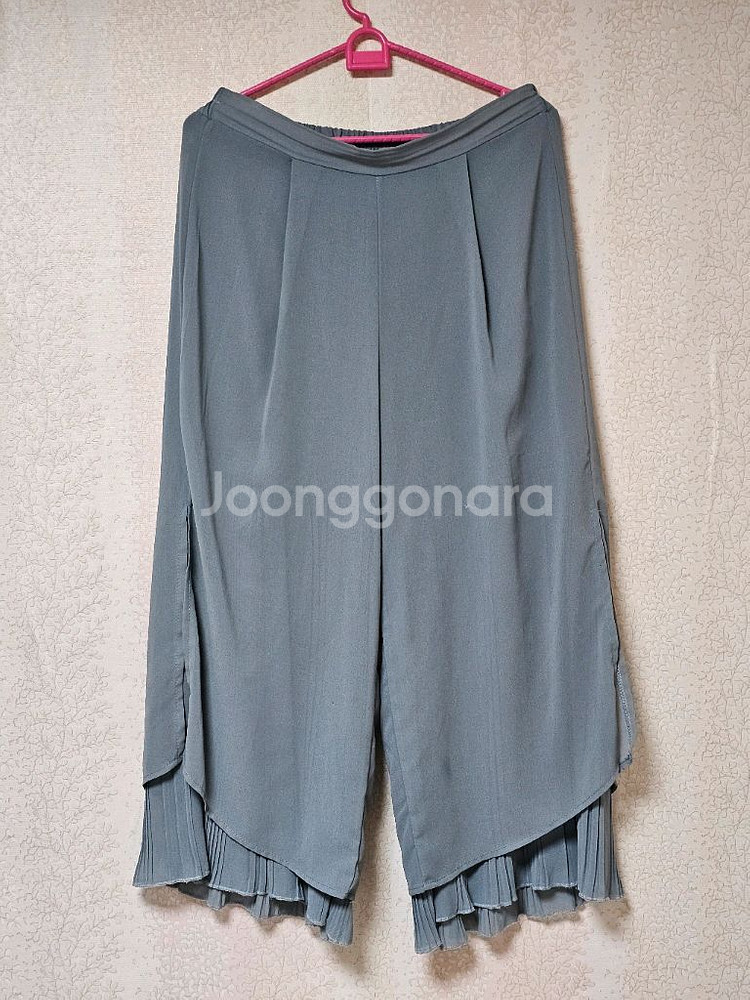 샤랄라 냉장고 뒷밴딩 통바지--0