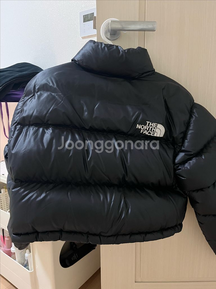 노스페이스 눕시 숏패딩 블랙 M 90--6