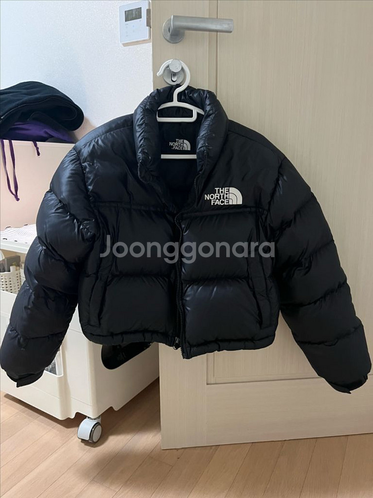 노스페이스 눕시 숏패딩 블랙 M 90--7