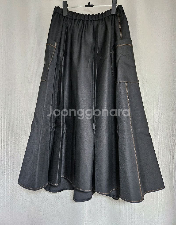 더캐시미어 밴딩 플레어 스커트 55 (랑방,마인,타임,--7